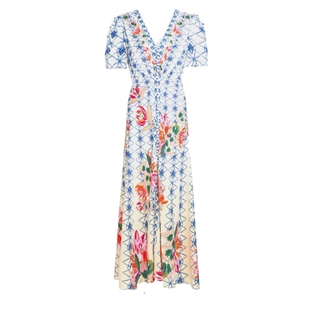 SALONI Multicolor Floral Maxi Dress